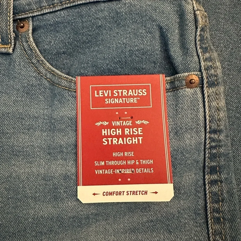 Levi Strauss Signature High Rise Blue Jeans